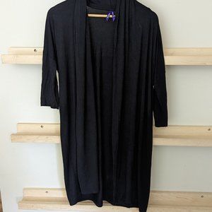 Seraphine Waterfall Maternity Cardigan in Black